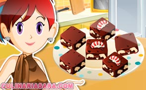 Bolo fudge de nozes