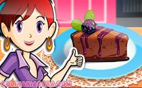 Cheesecake de chocolate com groselha