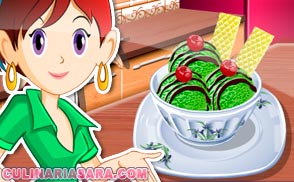 Gelado de chà verde