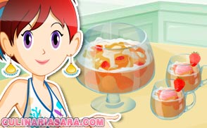 Ponche cremoso de frutas
