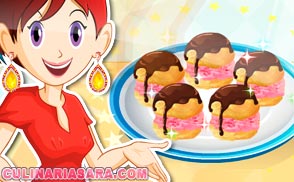 Profiteroles com sorvete